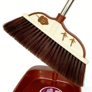 Cleaning Floor Long Handle Broom and PVC Dustpan Set for Home Use