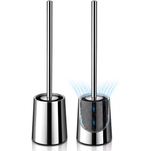 Cleaning Gadgets Toilet Scrub Brushes Toilet Cleaner Bathroom Accessories Toilet Brush Holder Plastic Stainless Steel