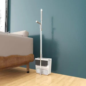 Cleaning Product Closet Door Storage Household Plastic Compact Broom and Dustpan Set