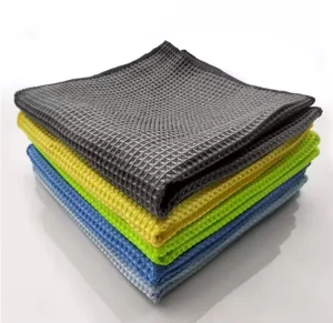 Cleaning Products Microfiber Quilted Dish Clothes Waffle Towel Kitchen Items Polishing Clean Cloth