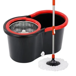 Cleaning Suppliers 360 degree Spin Plastic Stainless Steel Home Microfiber Floor Cleaning Mops with Bucket Set