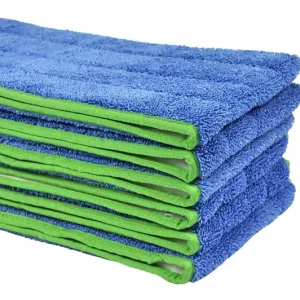 Cleaning Tools Rectangular Microfiber Flat Mop Pad Replacement Head Industrial Wet Mop Pen Head Manual