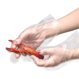 Clear Cleaning Disposable Glove Soft Light Durable Waterproof Food Grade PE Plastic Gloves for Restaurant Use
