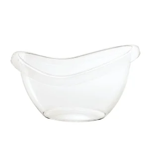 Clear Plastic Insulated Water Cooler Jug Boat Oval Shape Large Ice Bucket for Bar