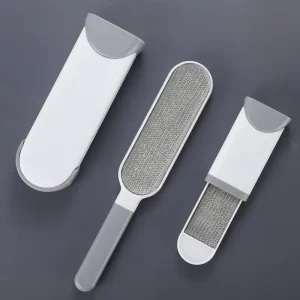 Clothes and Bed Lint Remover Brush with PP Handle Polyester Handheld Portable Static Removal Tool Home Use