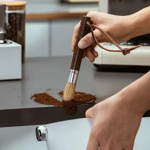 Coffee Grinder Cleaning Brush Espresso Machine Dusting Cleaner Wooden Handle Bristles Barista Kitchen Tool Accessories
