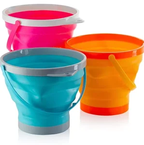 Collapsible 10L Silicone Bucket Multi-Purpose Square Shape PP Plastic Water Bucket for Beach Camping Other Outdoor Activities