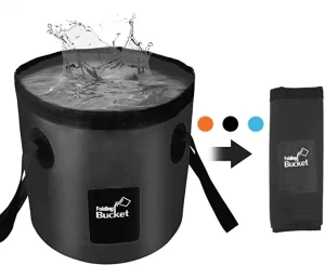 Collapsible Bucket with Handle Lightweight Folding Water Container 5 Gallon Portable Collapsible Bucket for Fishing
