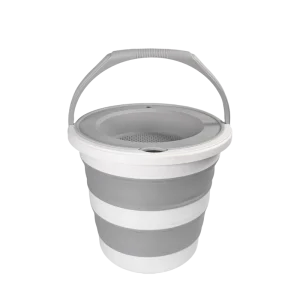 Collapsible Folding Plastic Kitchen Cleaning Bucket 10L Capacity Eco Friendly Portable Space Saving Retractable