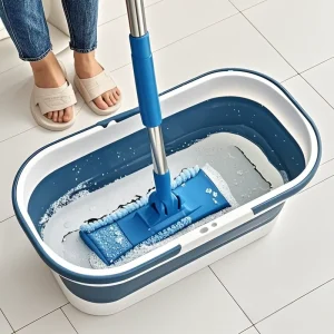 Collapsible Mop Bucket Lightweight Portable Plastic Cleaning Pail with Handle 16 20L Capacity Factory Direct