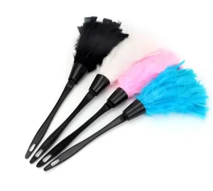 Colored Eco Friendly Reusable Handheld Natural Color Turkey Feather Duster for Cleaning Supplies Home Car Office