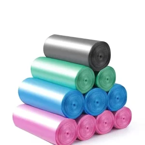Colored Trash Bag T shirt Trash Garbage Bag with Factory Price Domestic Commercial