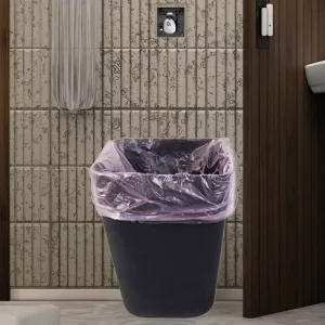 Colorful Biodegradable PE Heat Seal Custom Logo Bathroom Trash Can Bin Liners