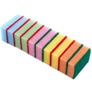Colorful Durable Kitchen Sponge Scouring Pads Dish Cleaning Sponge Scrubber