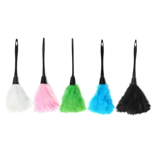 Colorful Dyed Ostrich Feather 35cm Cleaning Duster Brush