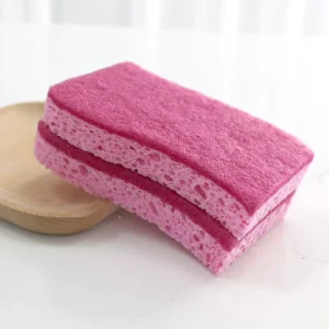 Colorful Natural Kitchen Sponge Dishwashing Cellulose Scouring Pads Colorful Cellulose Sponge for Kitchen