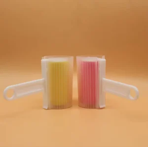 Colorful Reusable Lint Roller with Handle Washable Sticky Dust Remover for Clothes Sofa Carpet Pet Hair Cleaning Tool