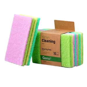 Colorful Reusable Non Scratch Scour Pads Scouring Pads for Kitchen and Dish Cleaning Scrubber Sponge Dishwashing Scrubbing