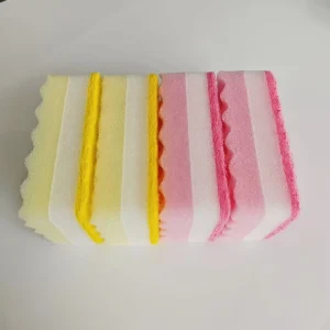 Colorful Small Wave Sponge Scouring Pad For Kitchen Cleaning And Dishwashing Sponge Block For Brushing Pots