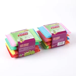 Colorful Sponge Pads for Kitchen Cleaning Factory Price Scrubber Scouring
