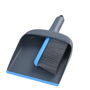 Colourful Plastic Dustpan Brush Set with Ergonomic Handheld Design for Home Kitchen Office Use Compact Storage