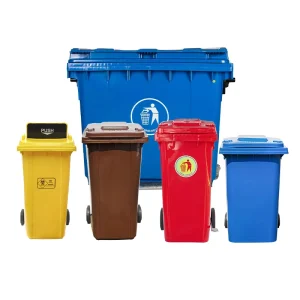 Colourful Square 100L-1100L Capacity Plastic Garbage Waste Bins Dustbin Manufacturers for Kitchen