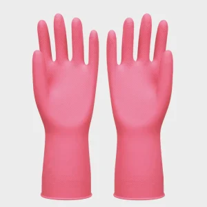 Comfortable Kitchen Gloves Lined Suitable Dishwashing Soft Lined Gloves Ideal Dishwashing Household Kitchen Work Gloves