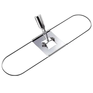 Commercial 16″ Swivel Iron Mop Holder Frame Zinc Plated Metal Dust Mop Support Frame Enhanced Iron Mop Base Frame