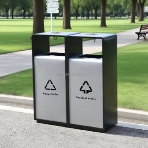 Commercial 50L Classified Street Big Capacity Trash Bin Trash Can Litter Bin Office Recycling Waste Bin Mall