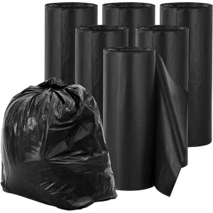 Commercial Biodegradable Garbage Bags 45 Gallon Heavy Duty with Custom Logo and Gravure Printing for Restaurants and Hotels