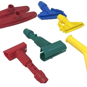 Commercial Cleaning Tools Accessories Mop Clamp Coded Side Open Plastic Kentucky Wet Mop Clip for Mop Head