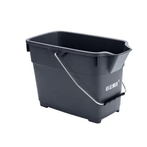 Commercial Eco Friendly PP Plastic 10-15L Cleaning Mop Bucket with Metal Handle for Hotel Hospital Factory Use