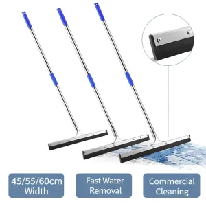 Commercial Floor Squeegee 45/55/60cm OEM Factory Supply for Warehouse and Hotel Floor Cleaning Heavy Duty Water Removal Scraper
