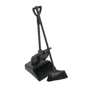 Commercial Foldable Wind Proof Plastic Dustpan Broom Set H1134 for Restaurant Hospital Household Cleaning Tools Accessories