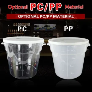Commercial Modern Transparent Moisture Proof Insect Proof Food Grain Storage Bucket With Lid for Rice Flour Miscellaneous Grains
