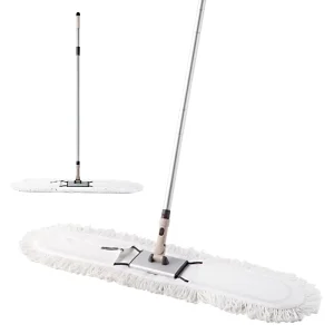 Commercial Mop Flat 40″ Large Industrial Cotton Cleaning Floor Mop for Office Garage Warehouse Factory Mall Deck