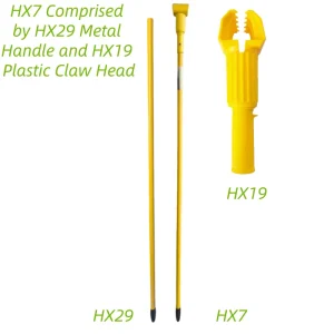 Commercial Mop Handle Heavy Duty Industrial Mop Stick with Jaw Clamp Wet Gripper Mops Head