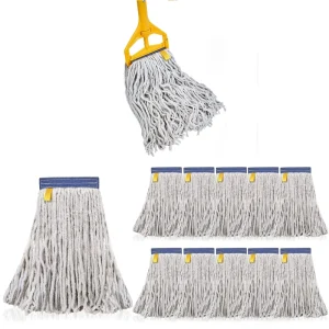 Commercial Mop Heavy Duty Replacement Wet Industrial Cotton Cut End String Head Suitable for Industrial Residential Areas