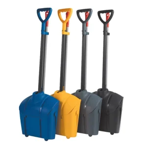 Commercial Plastic Dustpan Sets Angle Broom Set with Lid and Wheels Broom Head Efficient Cleaning