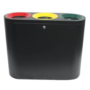 Commercial Public 117L Stainless Steel Recycle Waste Bin Airport Trash Can Receptacle Garbage Litter Rubbish Bin
