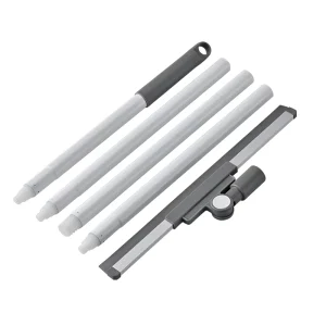 Commercial Scrubber Mop with Extendable Telescopic Detachable Long Handle for Concrete Floor