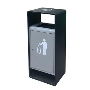 Commercial Stainless Steel Waste Bin Big Storage Bucket with Street Recycle Lids Garbage Container for Waste Management