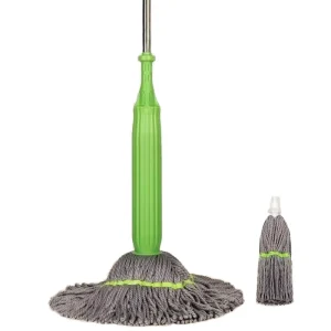Commercial and Household Easy Wringing Long Handle Self-Wringing Wet Mops Twist 360 Spin Mop for Floor Cleaning