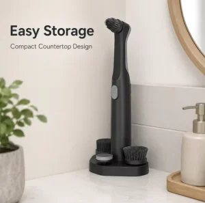 Compact Handheld Electric Household Cleaning Deep Brush Home Scrubber Powerful Kitchen Cleaning IPX5 Electric Cleaning Brush