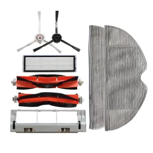 Compatible Accessories for Jebuli 1C STYTJ01ZHM 2C 1T F9 Sweeper Filter Net Mop Cloth Side Brush and Roller Brush