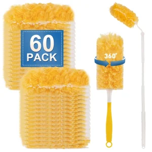 Compatible with Swiffer Duster Refills Heavy Duty Disposable Extendable Microfiber Dusters for Home Cleaning