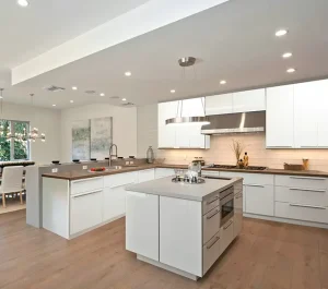 Complete Kitchen Set with Artificial Stone Countertop and Cabinets