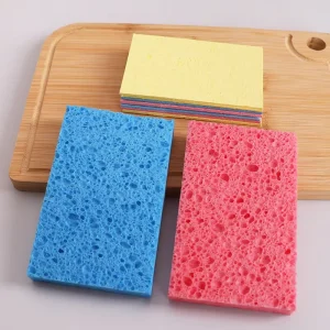 Compostable ECO Friendly Degradable Cellulose Cleaning Compressed Kitchen Sponge Sponges & Scouring Pads