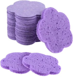 Compressed Wood Pulp Natural Facial Cleansing Sponge Eco Friendly Eco Supplies Scouring Pads