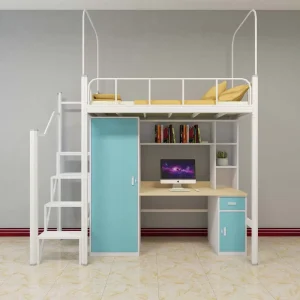 Connected Iron Bunk Bed for Schools Factories and Youth Hostels